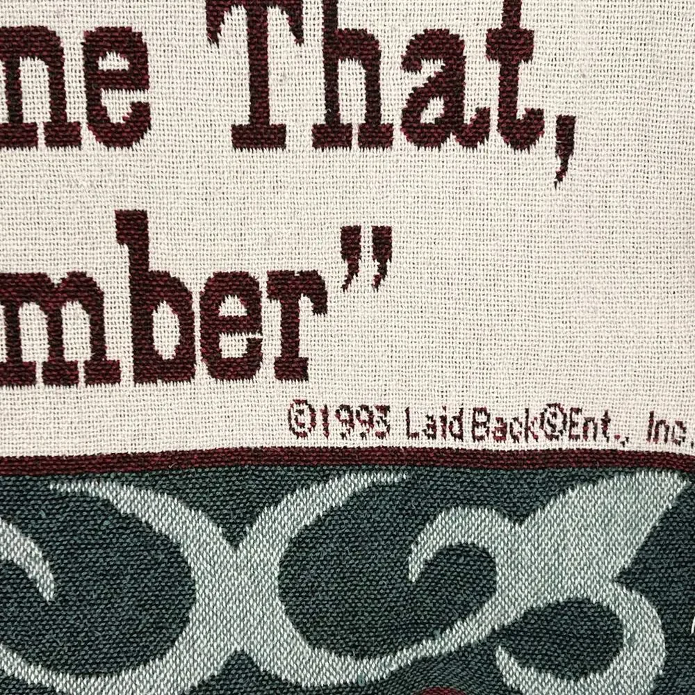 90s Antique Person tapestry throw blanket 1990s vintage